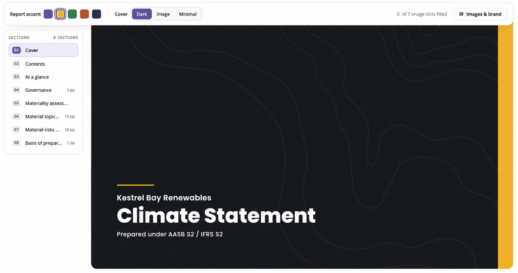 MARA Dashboard & Reporting — Audit-ready ESG reports generated in a single click.